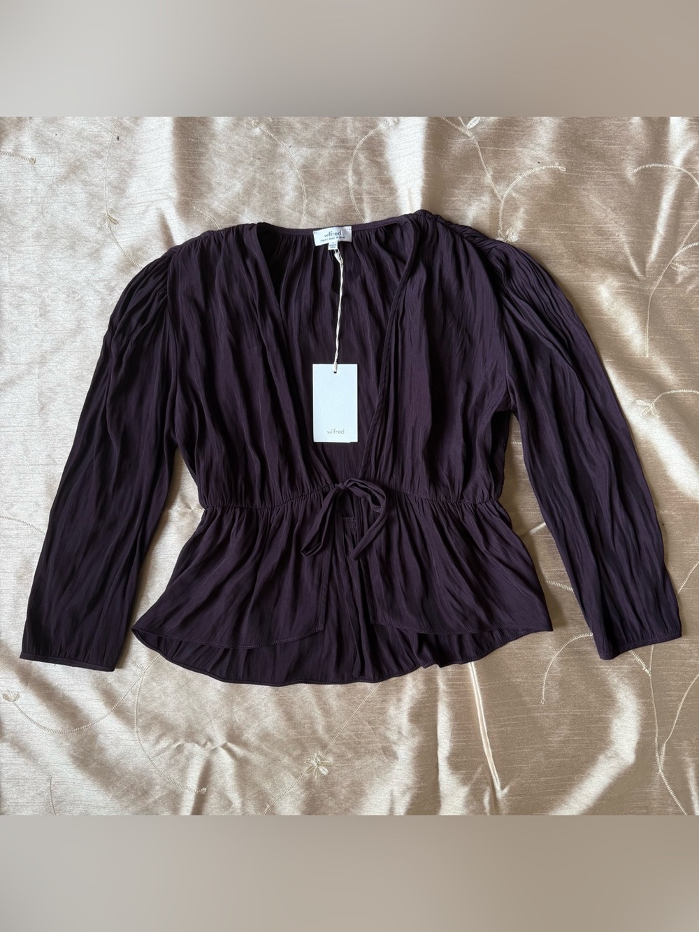 Wilfred Tie Front Blouse
